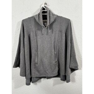 UGG Sweatshirt Poncho Womens XS/S Gray Fleece Lined Hoodie Kangaroo UA6132W